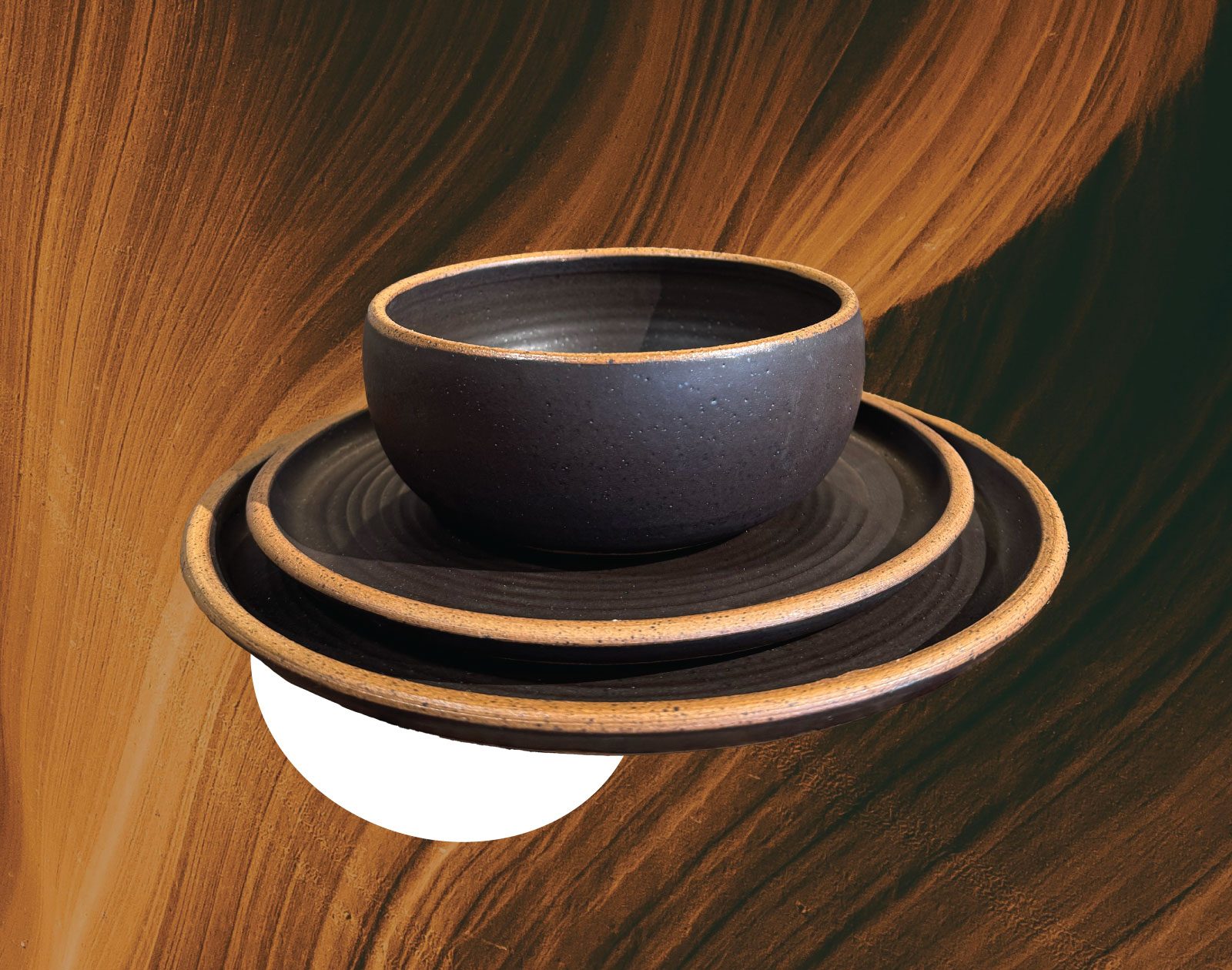 Handmade ceramic bowls and tabletop pieces
